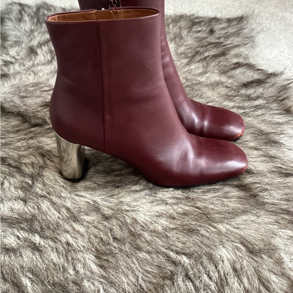 Celine #5 Phoebe Period Burgundy Ankle Boot - Picture 4 of 13